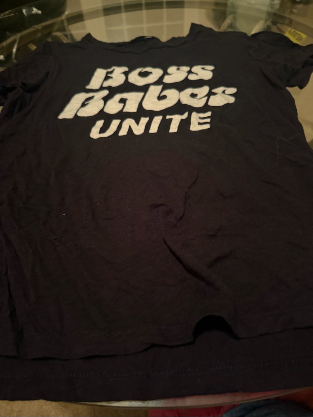 Women’s Boss Babes Unite' Graphic Tee - Black